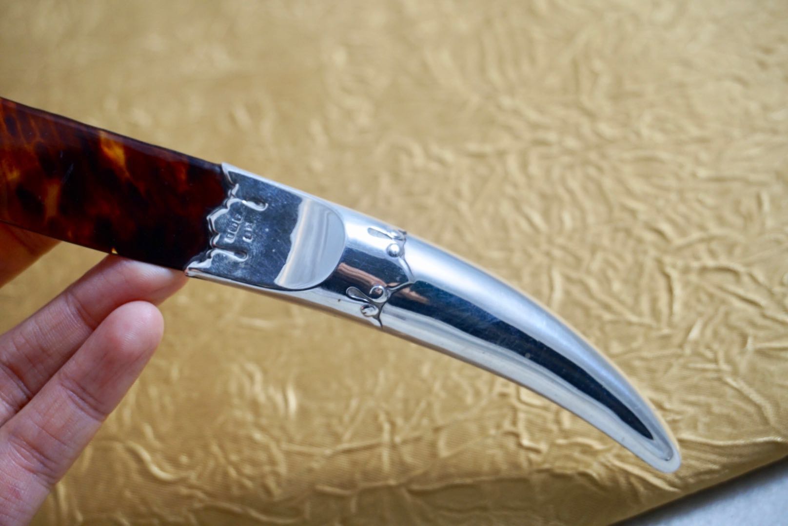 1900年代英国古董纯银手柄翻书杖o frantiques英国古董