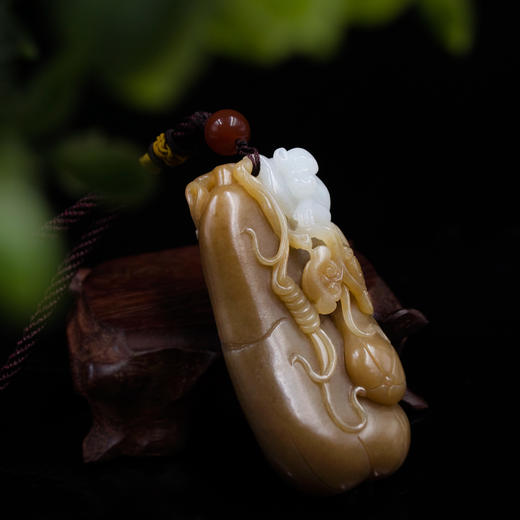 和田玉（糖白玉）把件--加官封侯 商品图2