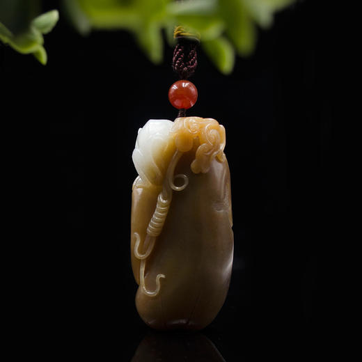 和田玉（糖白玉）把件--加官封侯 商品图1