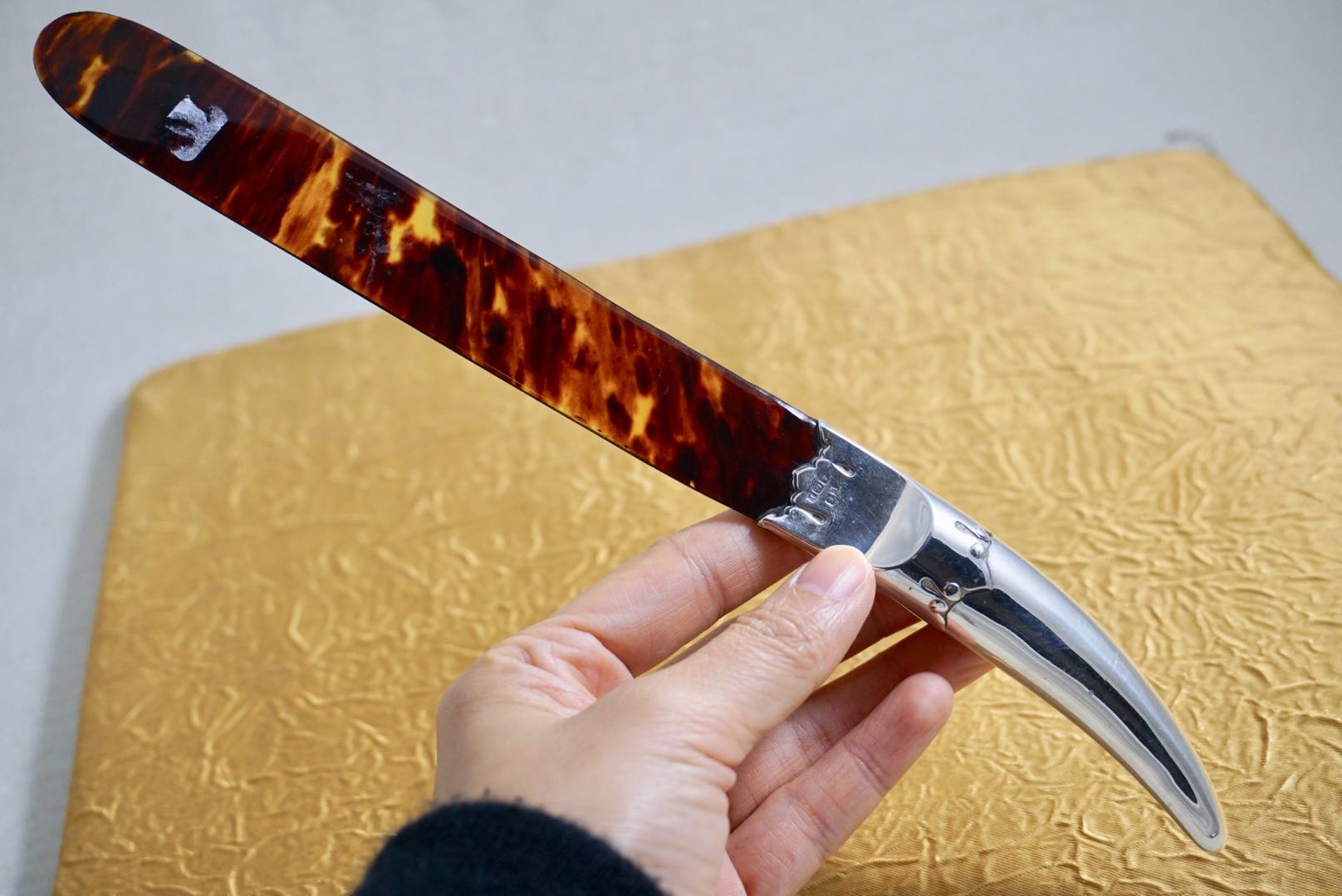 1900年代英国古董纯银手柄翻书杖o frantiques英国古董