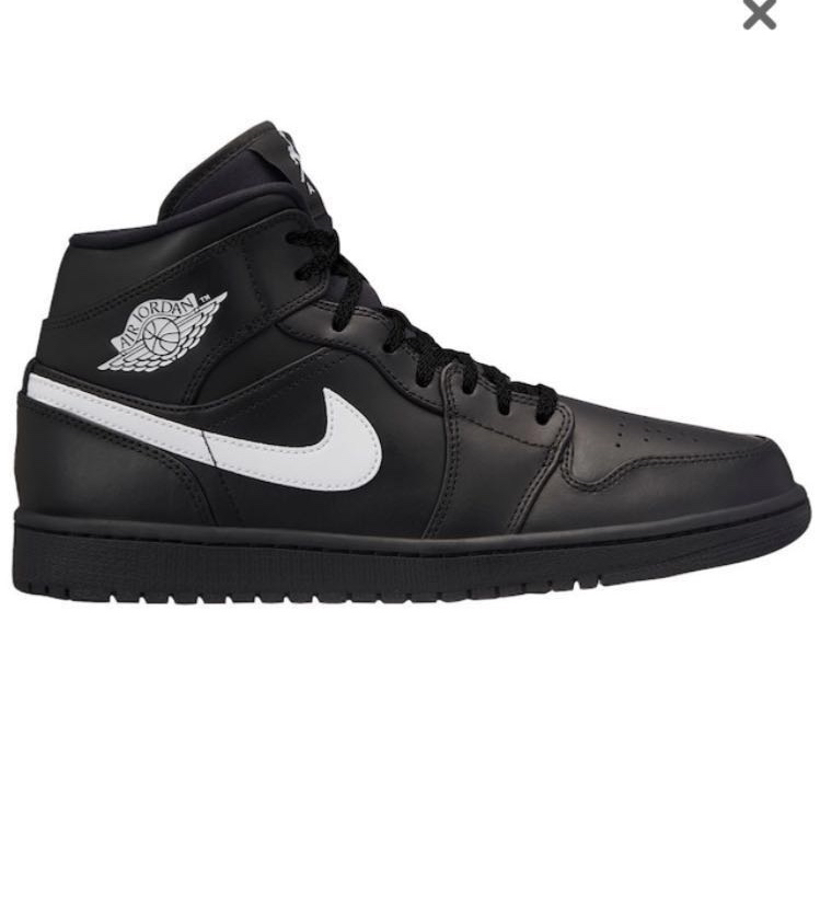 aj jordan 飞人乔丹 黑色搭配白色大logo篮球鞋 美国原装直邮