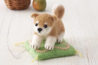 小柴犬羊毛毡材料包