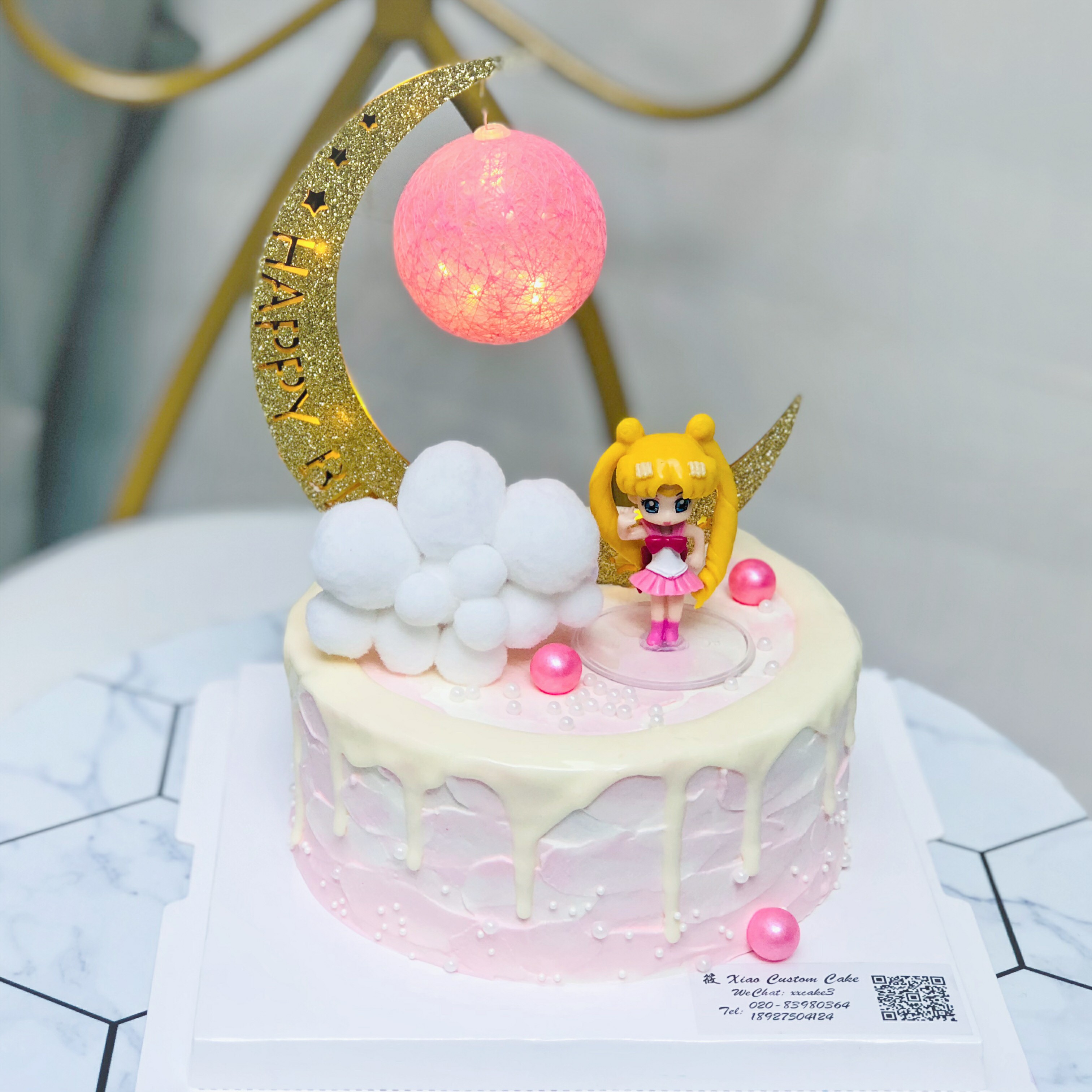 【月亮美少女】生日蛋糕 美少女主题蛋糕 广州同城