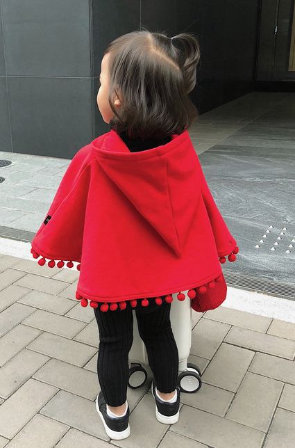 LZ22毛球斗篷披风 制作