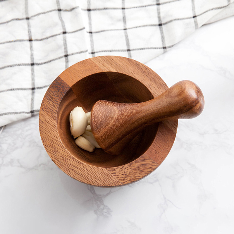 泰国lc living 相思木研磨钵杵套装捣蒜器蒜泥家用磨姜压蒜臼子研钵