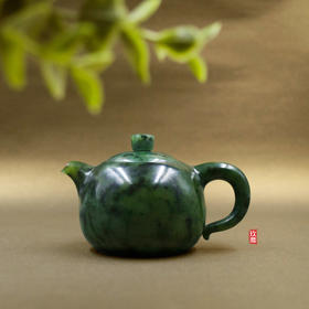 和田玉（碧玉）玉壶--龙旦壶（宋鸣放6666）133.57g