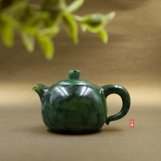 和田玉（碧玉）玉壶--龙旦壶（宋鸣放6666）133.57g 商品图0