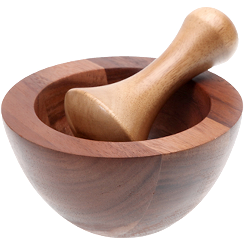 泰国lc living 相思木研磨钵杵套装捣蒜器蒜泥家用磨姜压蒜臼子研钵