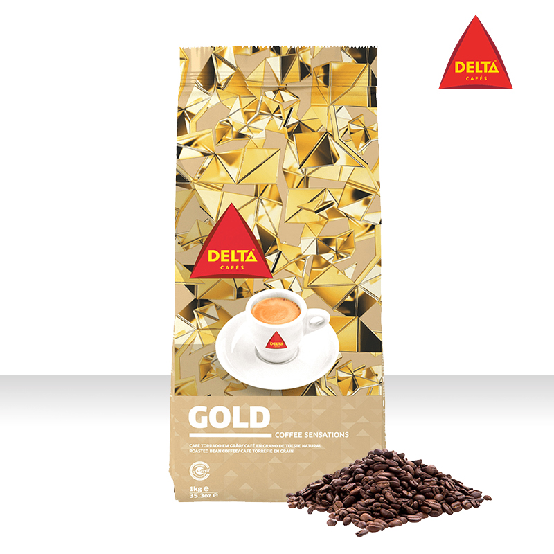 DELTA/岱塔 黄金 原装进口 阿拉比卡严选咖啡豆深度烘培优惠装1kg