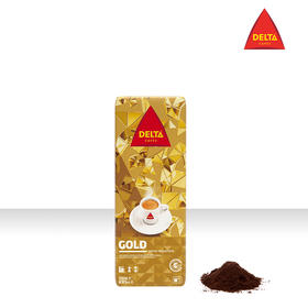 DELTA/岱塔 黄金 进口精选阿拉比卡 现磨无蔗糖手冲咖啡粉 250g