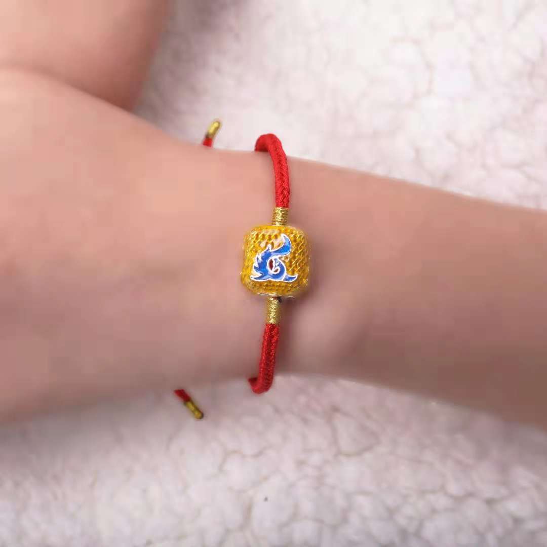 景泰蓝有凤来仪方珠手绳