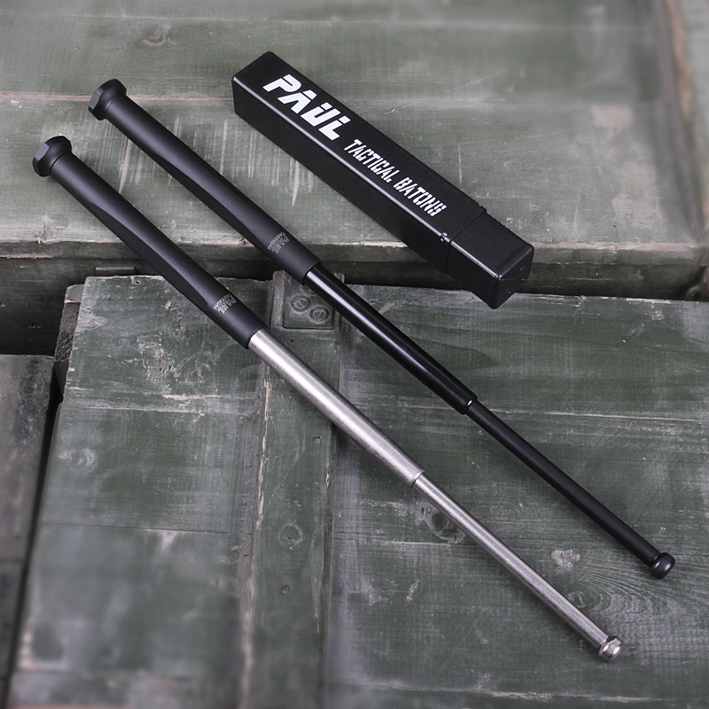 【we装备库】弘安保罗特勤甩棍阻力伸缩棒安防三节棍看护防狼