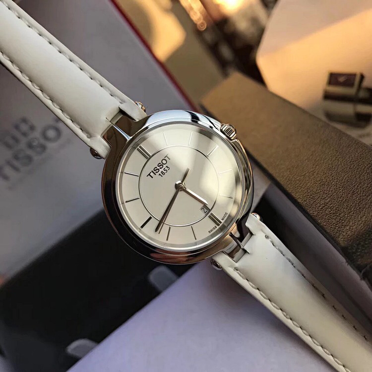 秋冬特惠￥750 原单天梭t094佛拉明戈系列,简洁百搭女表,原装瑞士eta