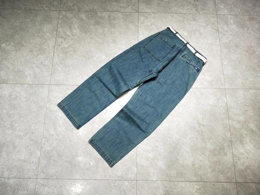 原厂品质t1 18aw tnf denim field pants 陈冠希同款紫标牛仔裤