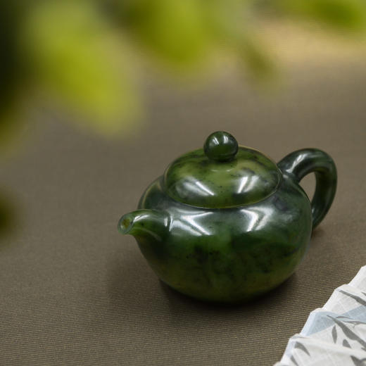 和田玉（碧玉）玉壶--宫廷壶（宋鸣放6667）128.06g 商品图3