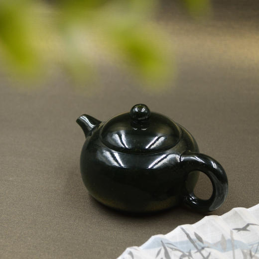和田玉（青玉）玉壶--西施壶（宋鸣放6680）152.05g 商品图3