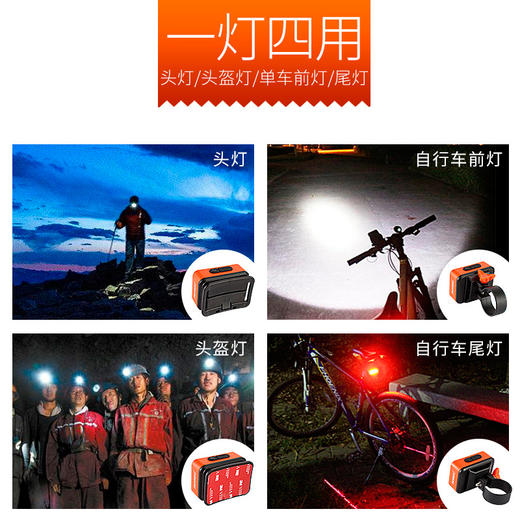 山力士 幻影 充电式 一灯四用头灯 商品图1