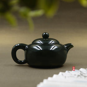 和田玉（青玉）玉壶--西施壶（宋鸣放6680）152.05g