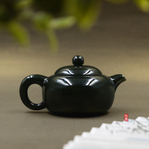 和田玉（青玉）玉壶--西施壶（宋鸣放6680）152.05g 商品图0