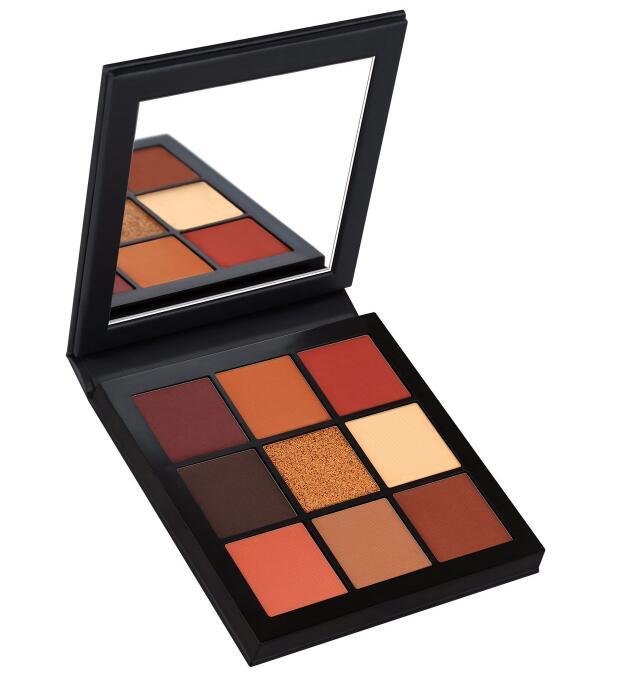 海淘huda beauty眼影盘大地色桃花妆眼影 9色眼影盘warm brown南瓜盘