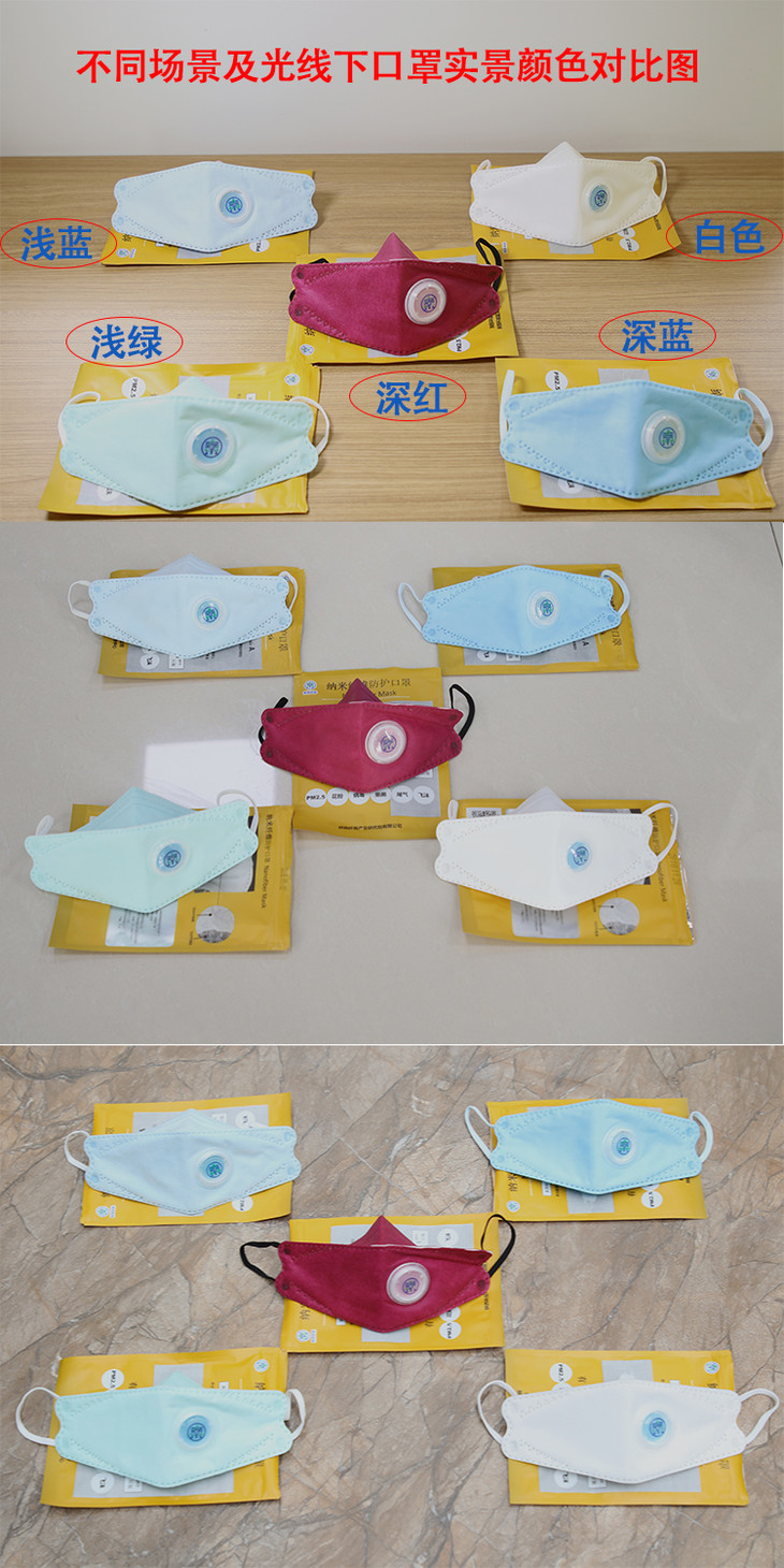 自营2片装纳米纤维防护口罩