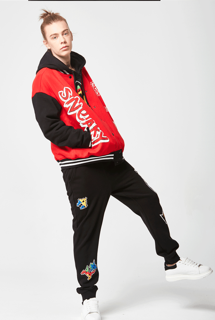 圣诞特供【sneaky】18冬季棒球服男休闲潮牌女装夹克保暖短外套男情侣