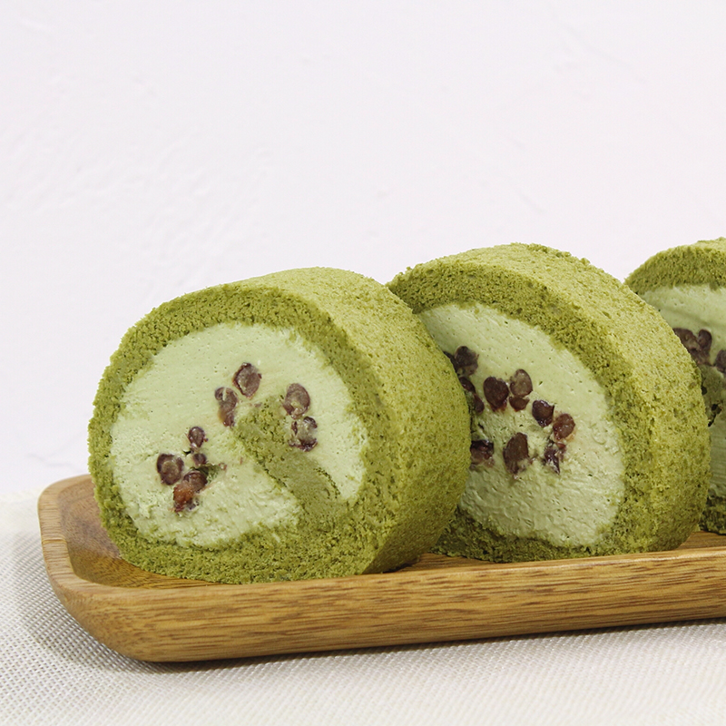 抹茶红豆卷 matcha red bean roll