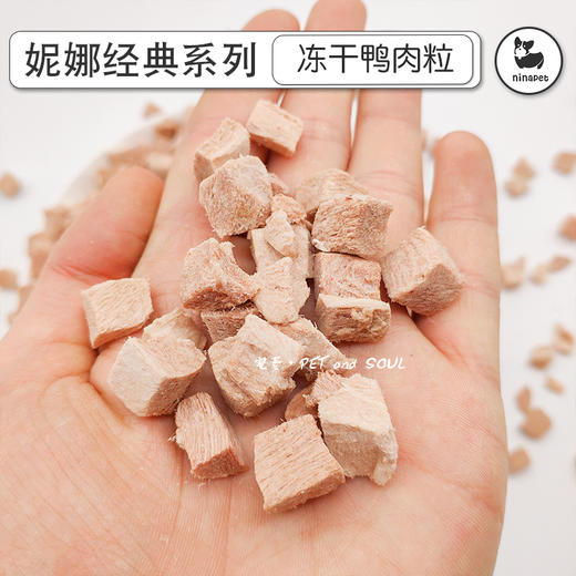 妮娜经典 犬猫冻干 鸭肉粒200g 商品图2