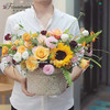 Flowerbene【花有独钟】私人订制温暖系列手捧花篮 商品缩略图0