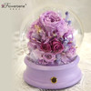 Flowerbene【花有独钟】私人订制紫色永生花蓝牙音乐盒 商品缩略图0