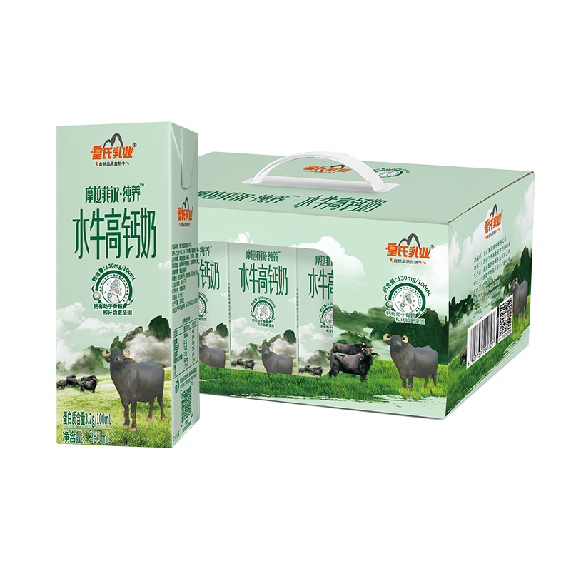 摩拉菲尔·纯养水牛高钙奶 250ml*12盒/件