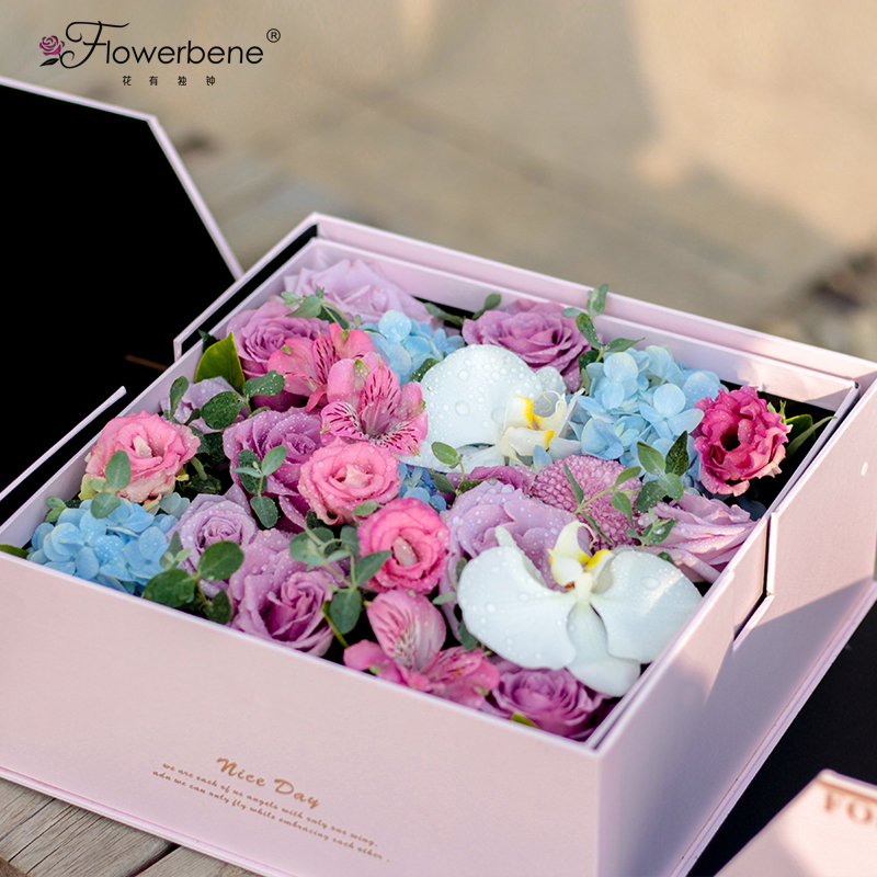 Flowerbene【花有独钟】私人订制蛋糕花盒鲜花
