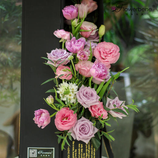 Flowerbene【花有独钟】私人订制花粉紫色系绅士盒多款 商品图0