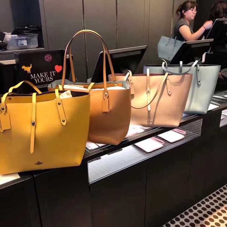 下架奥莱!coach专柜款大号敞口tote包