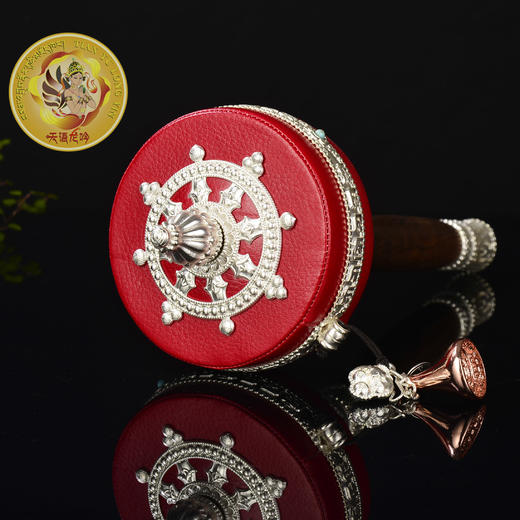 现货亚青寺红皮纯铜嘛呢转经轮亚青寺僧众开光加持转经轮佛堂摆件