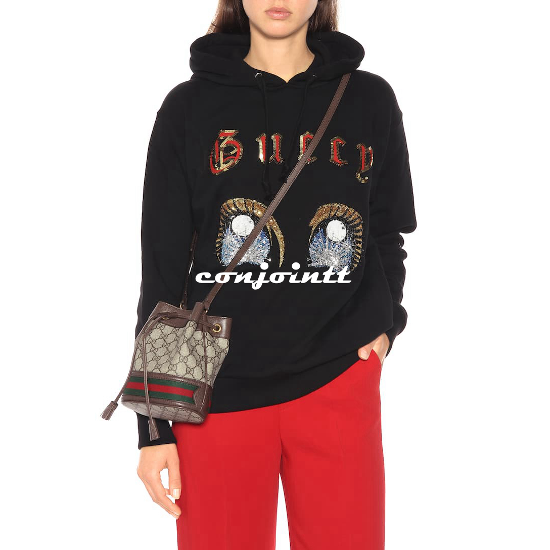 gg supreme老花帆布经典小水桶 免代