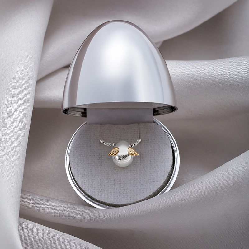 天使之卵 angel egg系列 项链 925银 时尚天使蛋吊坠项链