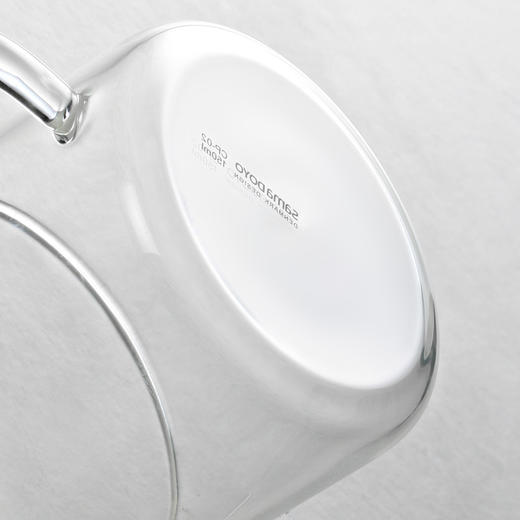 尚明耐热加厚玻璃小茶杯功夫品茗杯 带把透明玻璃水杯子家用150ml 商品图1