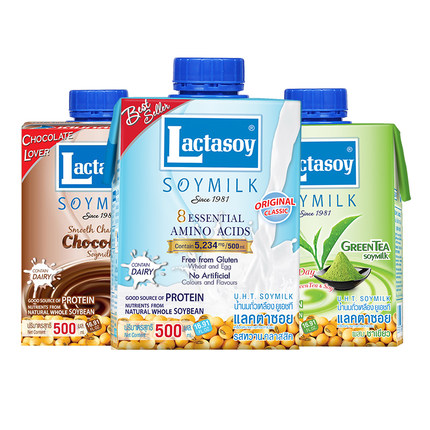 泰国力大狮豆奶原味500ml