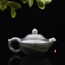 和田玉（青花）玉壶--碗灯壶（宋鸣放6653）110.15g