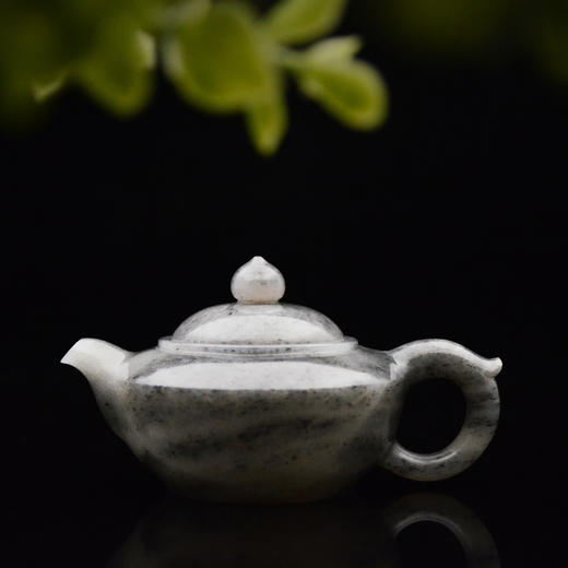 和田玉（青花）玉壶--碗灯壶（宋鸣放6653）110.15g 商品图1