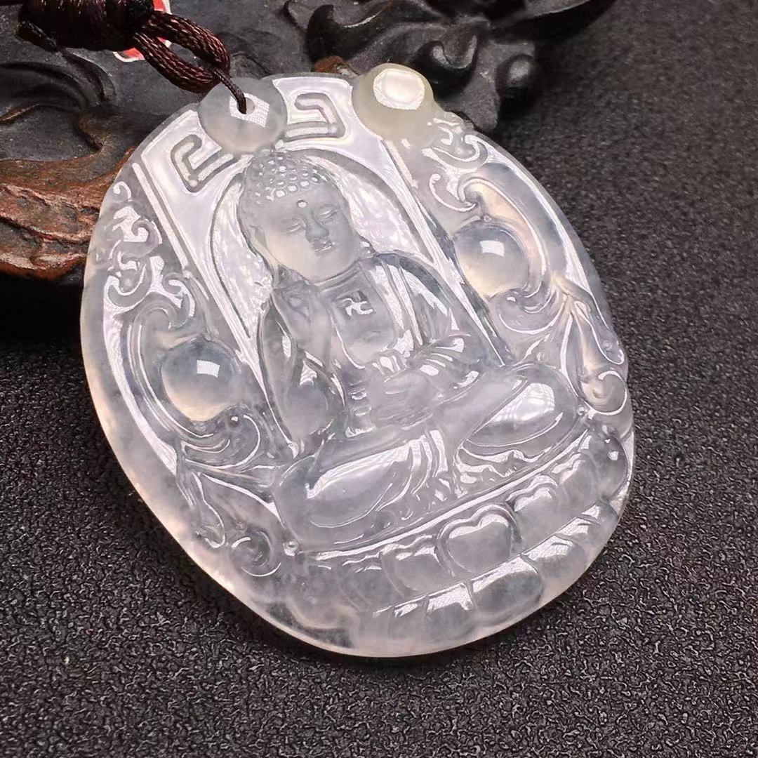 【61768】翡翠冰种阿弥陀佛