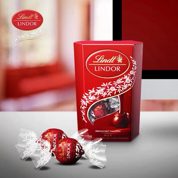 lindt瑞士莲软心牛奶巧克力200g 精选特浓黑巧克力分享装
