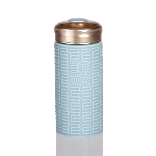 【超值体验】上善若水陶瓷随身杯 双层300ml  杯盖可刻字 商品图3