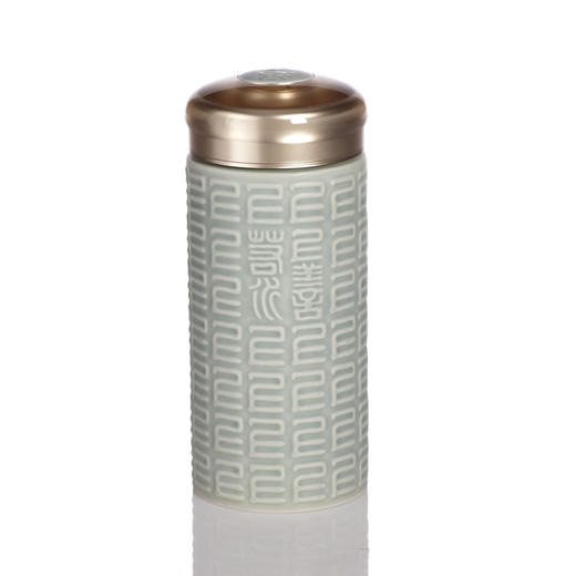 【超值体验】上善若水陶瓷随身杯 双层300ml  杯盖可刻字 商品图4