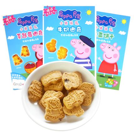 亿智小猪佩奇曲奇饼干120g宝宝儿童零食 商品图1