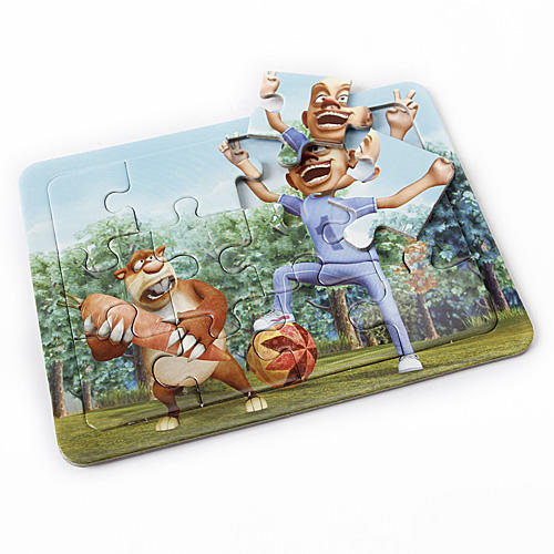 熊出没光头强熊大熊二拼图两片装A0 商品图1