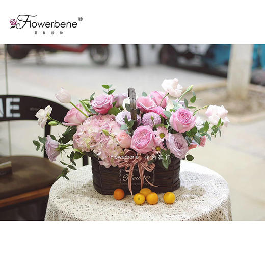 Flowerbene【花有独钟】私人订制秋色系列手提花篮 商品图1