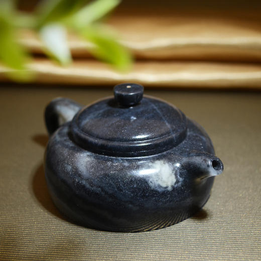 和田玉（青花）玉壶--扁壶（宋鸣放6637）115.71g 商品图2