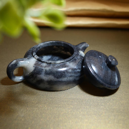 和田玉（青花）玉壶--扁壶（宋鸣放6637）115.71g 商品图4